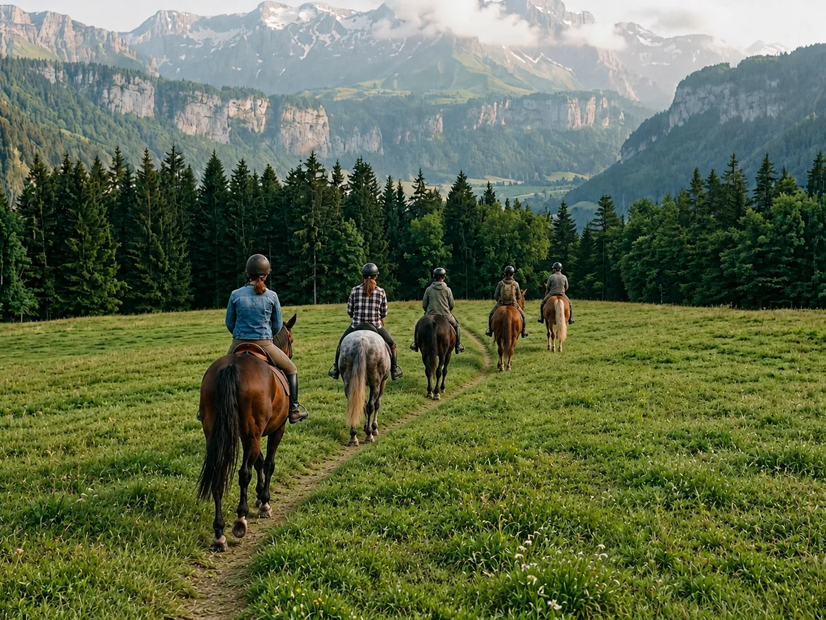 Balade à cheval en Savoie, autour de Frontenex
