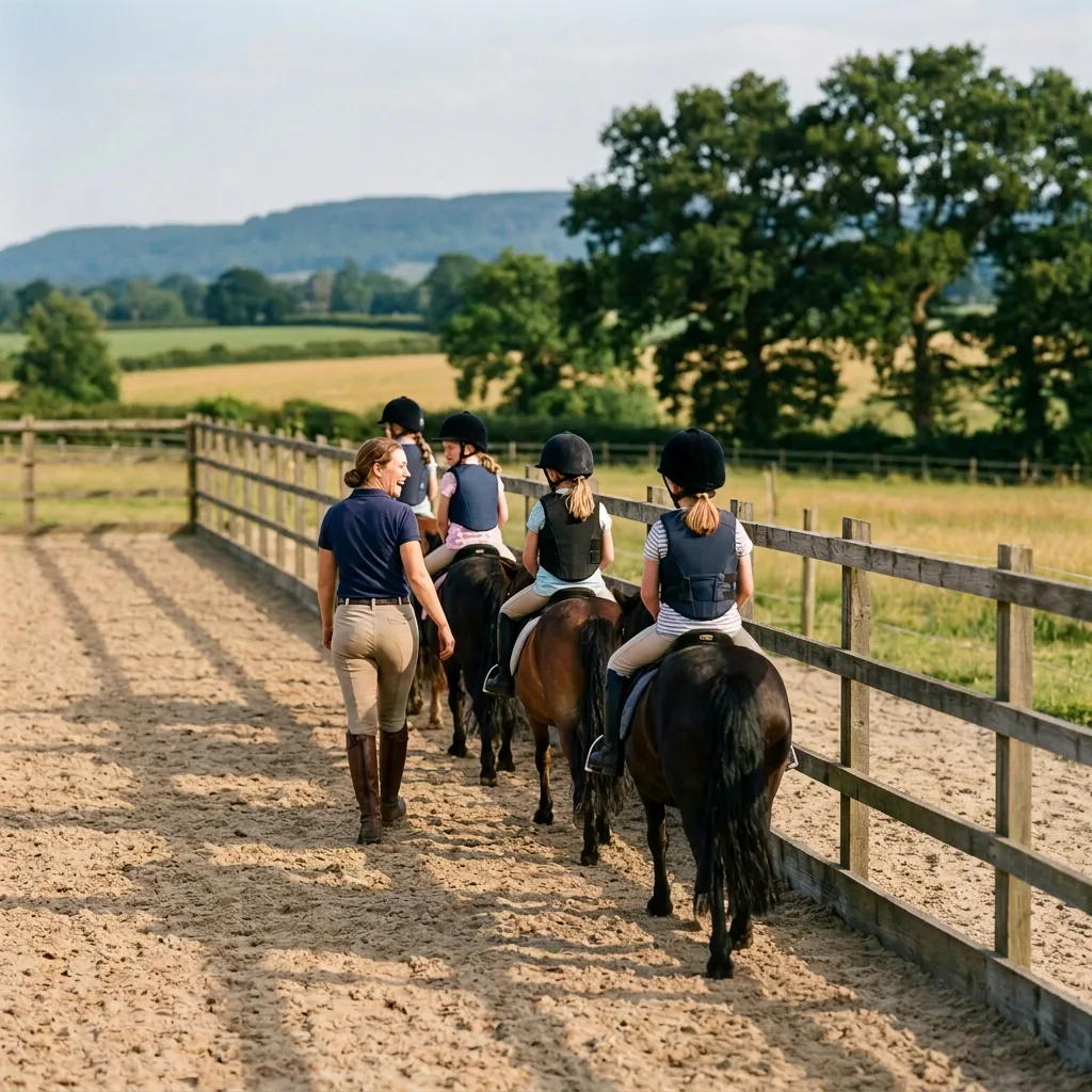 Cours de poney à Frontenex, Savoie